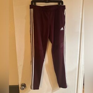Adidas Burgundy Track Pants